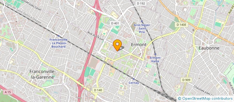 localisation de l'entreprise MONSIEUR ADAM BAYOUDH  ERMONT