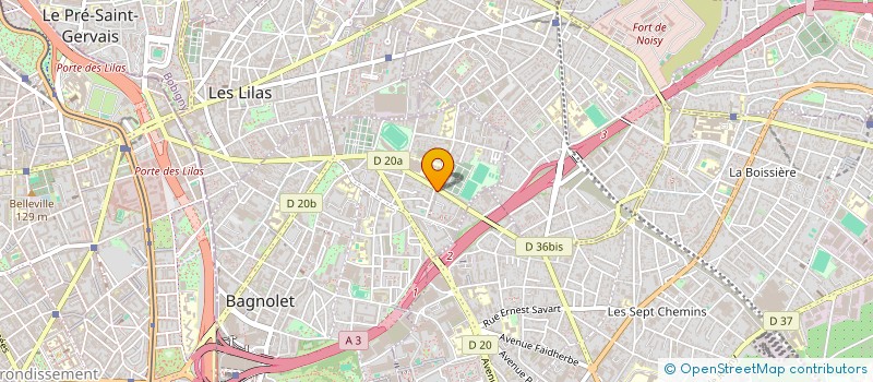localisation de l'entreprise MONSIEUR ADAM BELBACHIR à BAGNOLET
