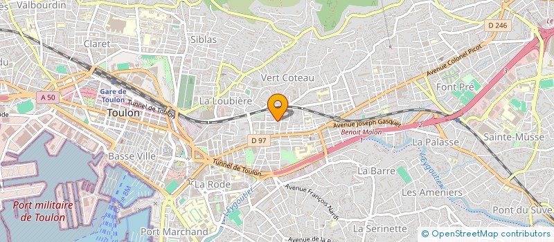 localisation de l'entreprise MONSIEUR ADAM BEN ARFA  TOULON