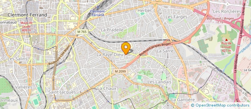 localisation de l'entreprise MONSIEUR ADAM BENSLIMANE  CLERMONT-FERRAND