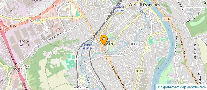 localisation de l'entreprise MONSIEUR ADAM BENSOUDA à CORBEIL-ESSONNES