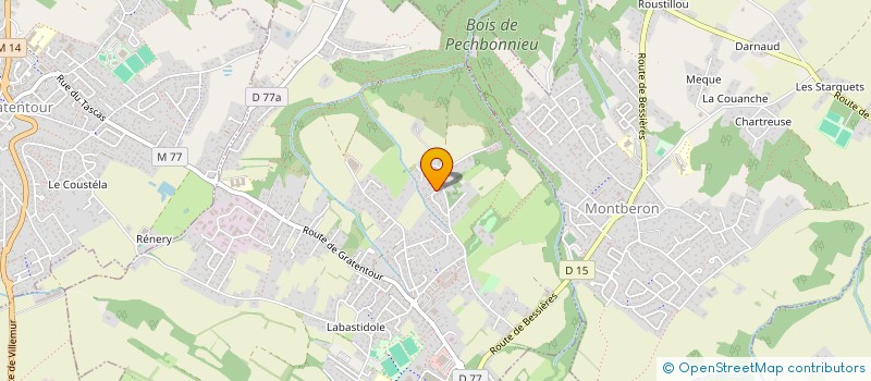 localisation de l'entreprise MONSIEUR ADAM BERREBI  PECHBONNIEU