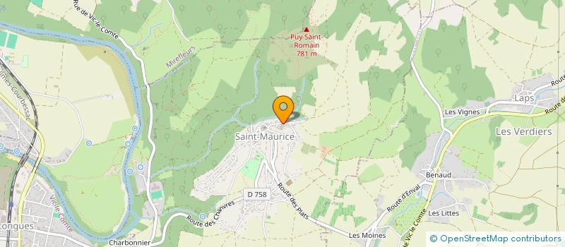 localisation de l'entreprise MONSIEUR ADAM BERTRAND  SAINT-MAURICE