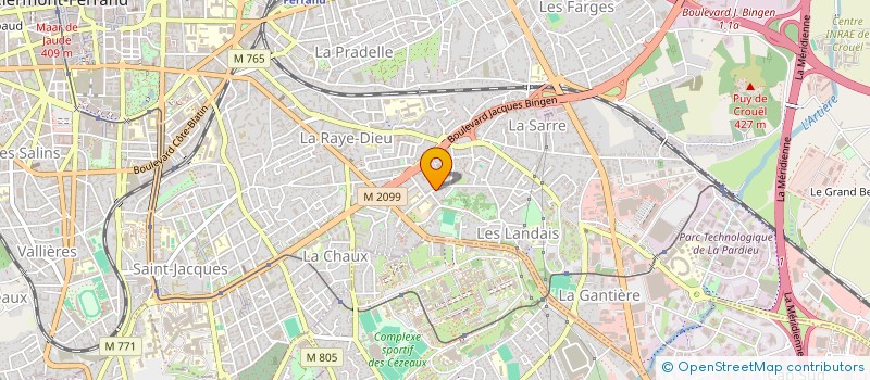 localisation de l'entreprise MONSIEUR ADAM BEYRAND  CLERMONT-FERRAND