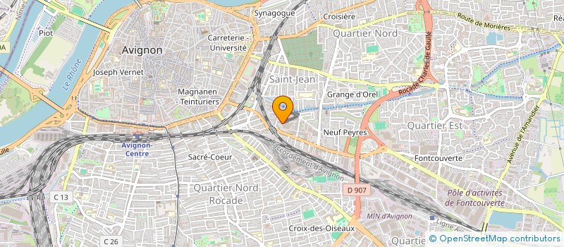 localisation de l'entreprise MONSIEUR ADAM BOUDABBOUZ  AVIGNON