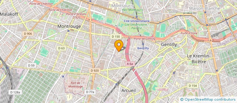 localisation de l'entreprise MONSIEUR ADAM BOUDJEMAA  GENTILLY