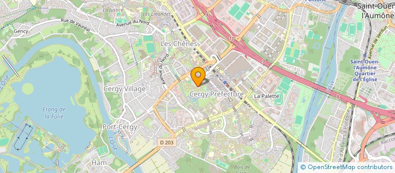 localisation de l'entreprise MONSIEUR ADAM BOUHMAD  CERGY