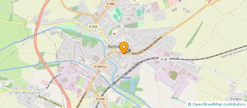 localisation de l'entreprise MONSIEUR ADAM BOUJIL  RETHEL