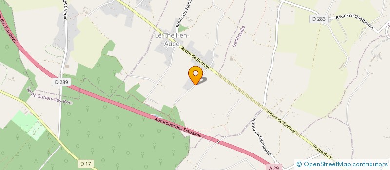 localisation de l'entreprise MONSIEUR ADAM CHANNELL  LE THEIL-EN-AUGE