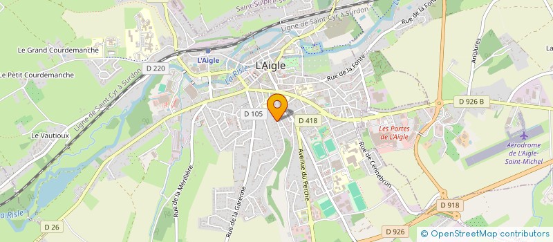 localisation de l'entreprise MONSIEUR ADAM CHERIF à L'AIGLE