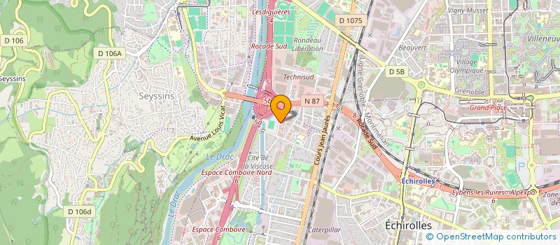 localisation de l'entreprise MONSIEUR ADAM CHERIGUI à ECHIROLLES