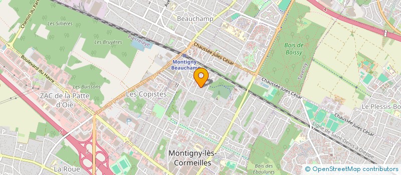 localisation de l'entreprise MONSIEUR ADAM DA EIRA  MONTIGNY-LES-CORMEILLES