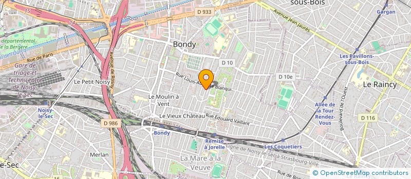 localisation de l'entreprise MONSIEUR ADAM DENOUNI  BONDY