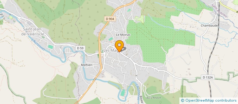 localisation de l'entreprise MONSIEUR ADAM DOMARADZKI  LES MAGES