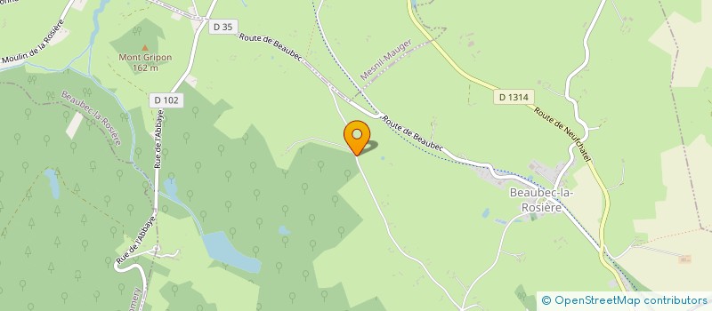 localisation de l'entreprise MONSIEUR ADAM DONNET  BEAUBEC-LA-ROSIERE