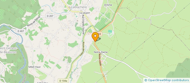 localisation de l'entreprise MONSIEUR ADAM ESTRE  LABLACHERE