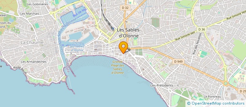 localisation de l'entreprise MONSIEUR ADAM FAVIER à LES SABLES D'OLONNE