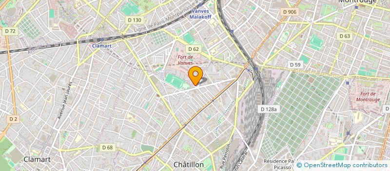 localisation de l'entreprise MONSIEUR ADAM FERAL  CHATILLON