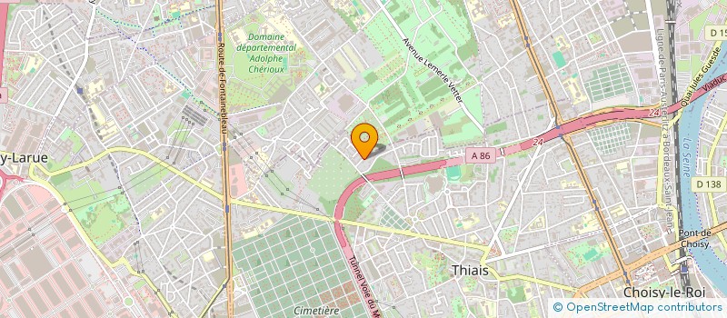 localisation de l'entreprise MONSIEUR ADAM FONDIO  THIAIS