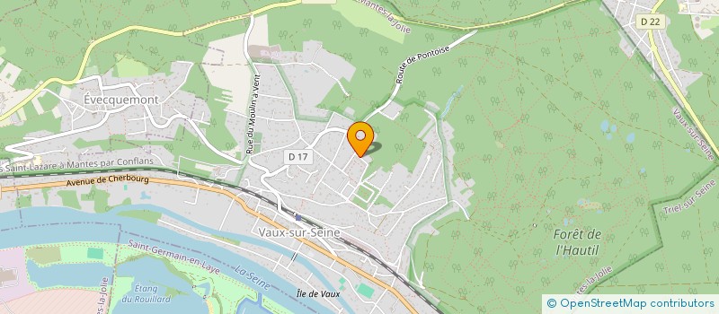 localisation de l'entreprise MONSIEUR ADAM FORTRIE  VAUX-SUR-SEINE