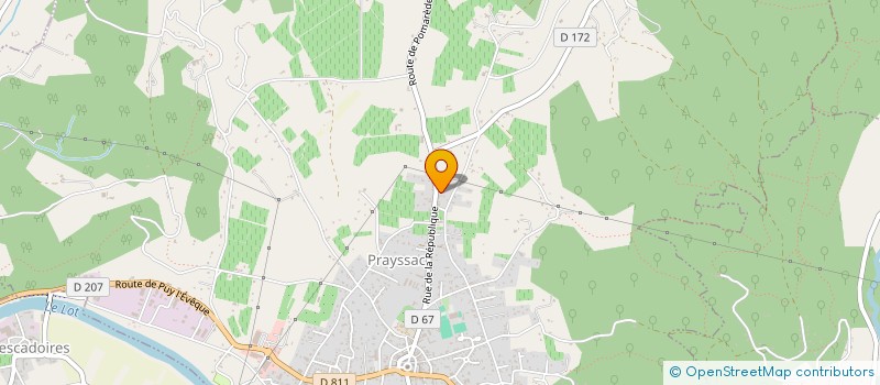 localisation de l'entreprise MONSIEUR ADAM FULLER  PRAYSSAC