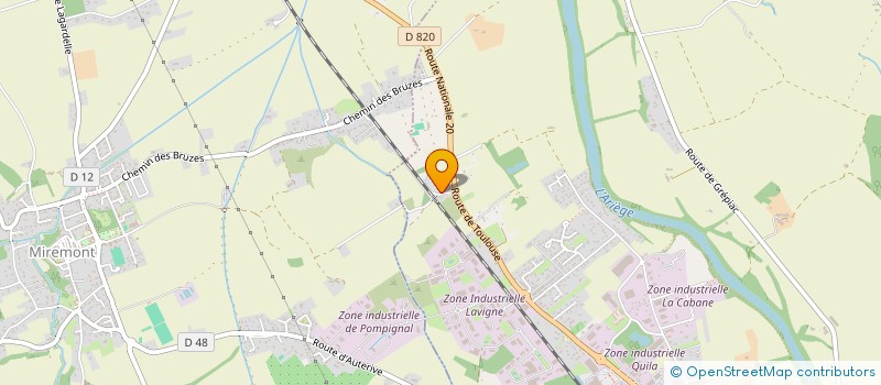 localisation de l'entreprise MONSIEUR ADAM GARCIA  MIREMONT