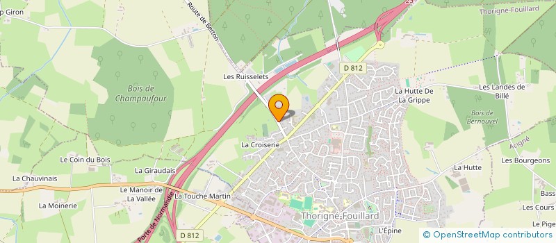 localisation de l'entreprise MONSIEUR ADAM GARNIER  THORIGNE-FOUILLARD