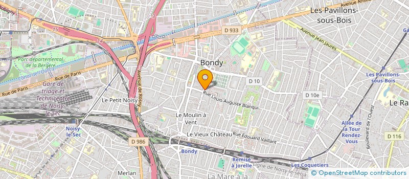 localisation de l'entreprise MONSIEUR ADAM GHANDRI  BONDY