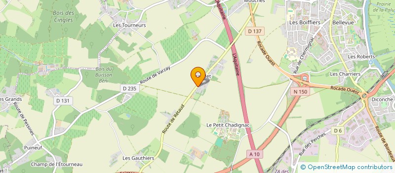 localisation de l'entreprise MONSIEUR ADAM GOMEZ  SAINTES