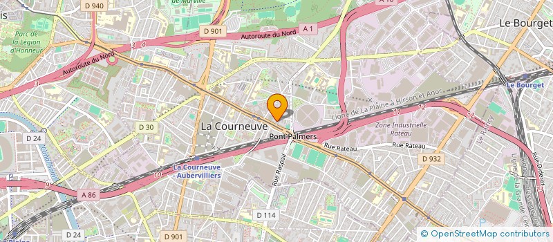 localisation de l'entreprise MONSIEUR ADAM GOMEZ à LA COURNEUVE