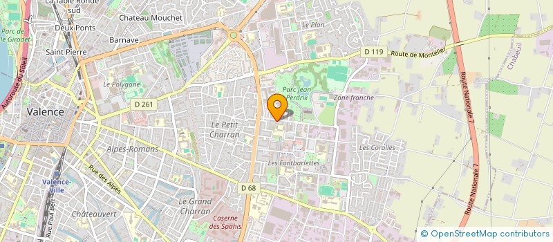 localisation de l'entreprise MONSIEUR ADAM GUEMMAZ  VALENCE