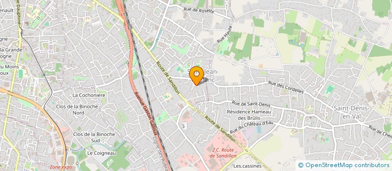 localisation de l'entreprise MONSIEUR ADAM GUERRE à SAINT-JEAN-LE-BLANC