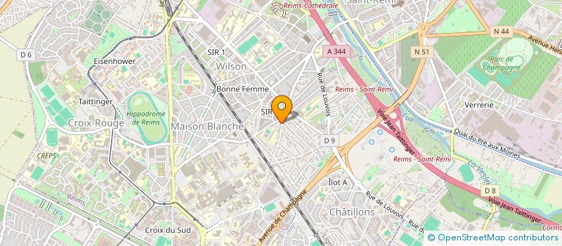 localisation de l'entreprise MONSIEUR ADAM GUEVEL  REIMS