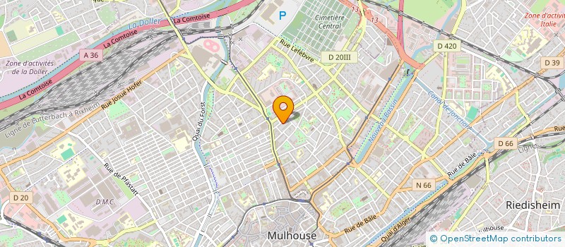 localisation de l'entreprise MONSIEUR ADAM HASSAN ADAM  MULHOUSE