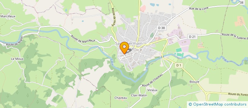 localisation de l'entreprise MONSIEUR ADAM HOOD  SAINT-GERMAIN-LAVAL