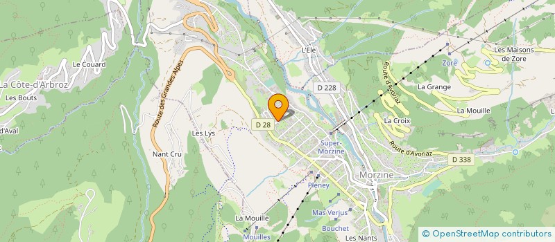 localisation de l'entreprise MONSIEUR ADAM HOPWOOD  MORZINE