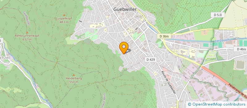 localisation de l'entreprise MONSIEUR ADAM HUJAIR  GUEBWILLER