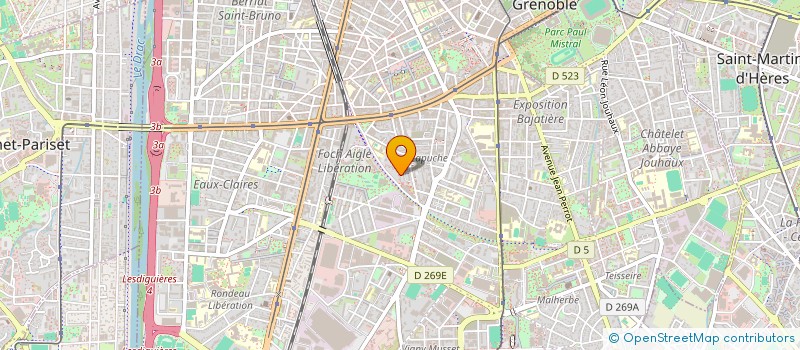 localisation de l'entreprise MONSIEUR ADAM IBRAHIM YAGOUB  GRENOBLE