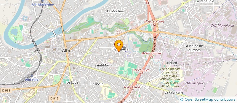 localisation de l'entreprise MONSIEUR ADAM-IMAD LATOUF à ALBI