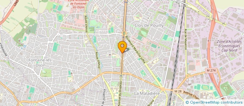 localisation de l'entreprise MONSIEUR ADAM ISHAKH HASSAN  DIJON