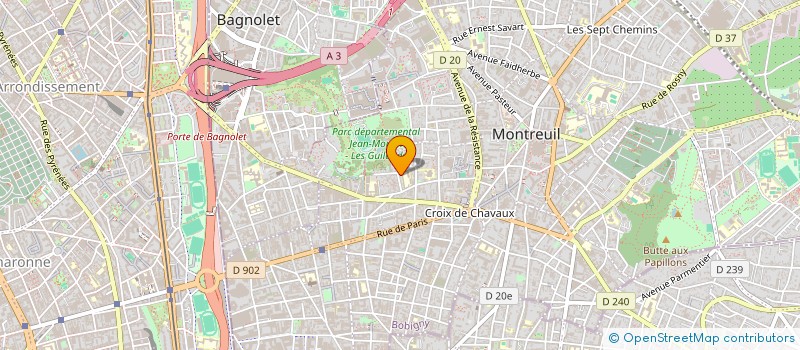 localisation de l'entreprise MONSIEUR ADAM ISIDORE SABAS à MONTREUIL