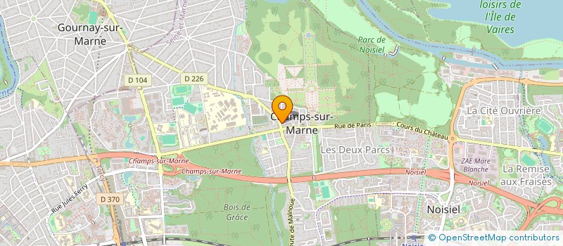 localisation de l'entreprise MONSIEUR ADAM JACQUES  CHAMPS-SUR-MARNE