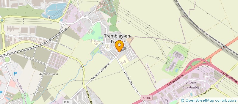 localisation de l'entreprise MONSIEUR ADAM KISSI à TREMBLAY-EN-FRANCE