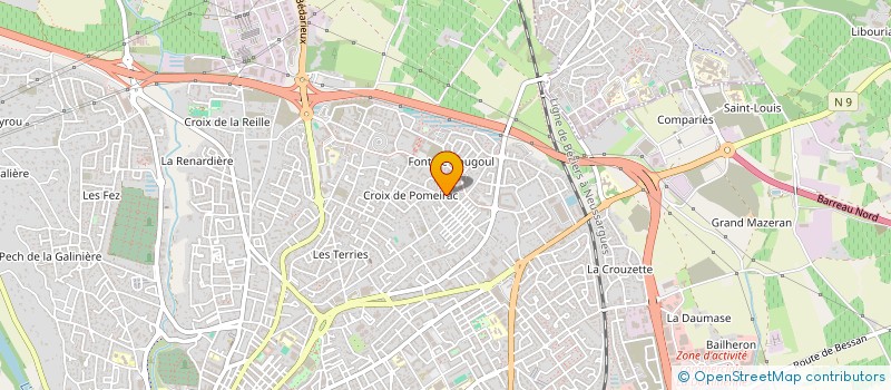 localisation de l'entreprise MONSIEUR ADAM LACHOUB  BEZIERS