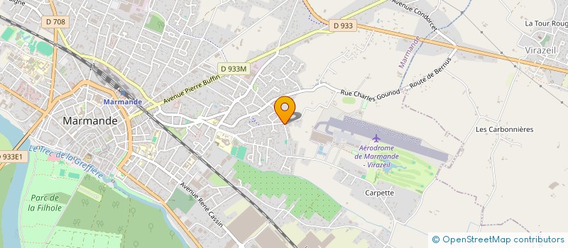 localisation de l'entreprise MONSIEUR ADAM LAKERMI  MARMANDE