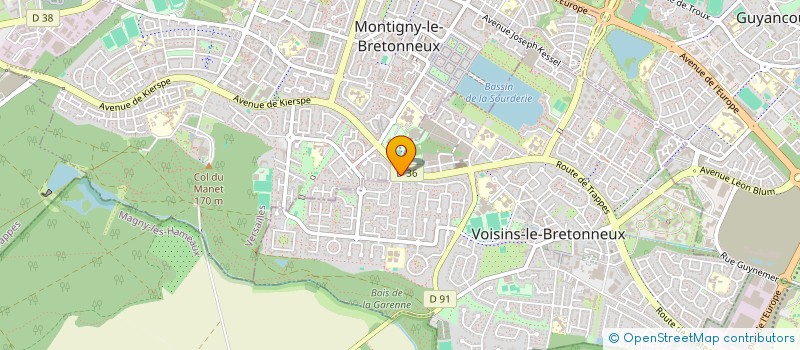 localisation de l'entreprise MONSIEUR ADAM-LOIC FERREIRA  VOISINS-LE-BRETONNEUX