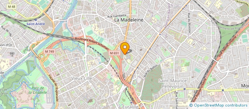 localisation de l'entreprise MONSIEUR ADAM MAGNIER à LA MADELEINE
