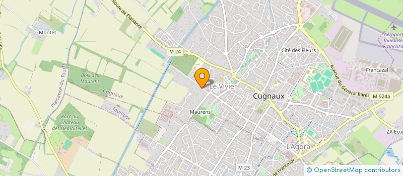 localisation de l'entreprise MONSIEUR ADAM MANOUT  CUGNAUX