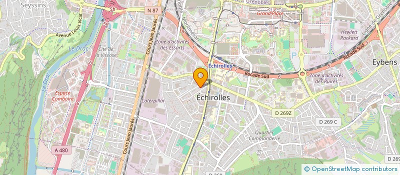 localisation de l'entreprise MONSIEUR ADAM MEBARKIA  ECHIROLLES