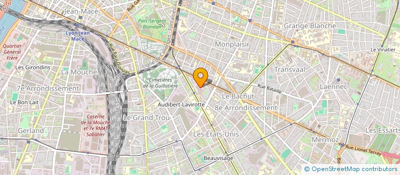 localisation de l'entreprise MONSIEUR ADAM MELLAK  LYON